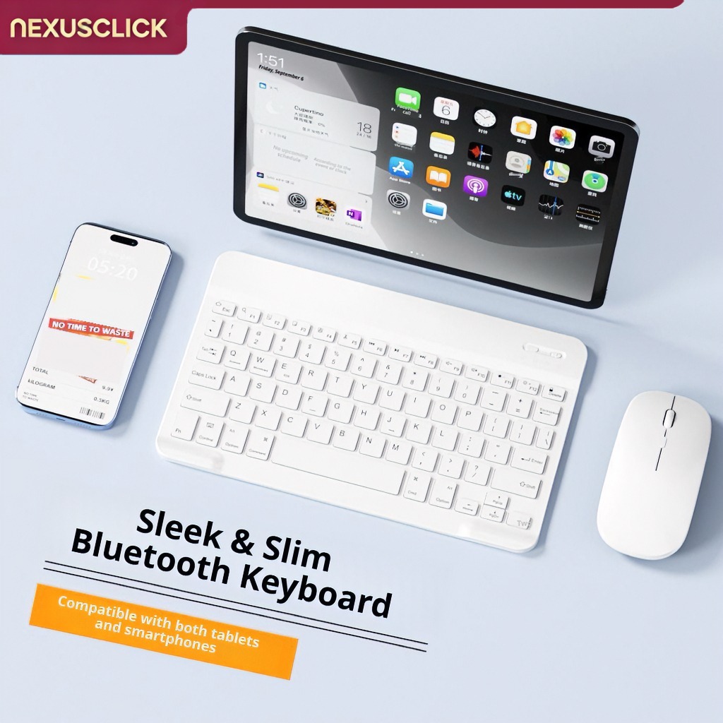 Gaming Console For Ipad - NexusClick Bluetooth Keyboard and Mouse For