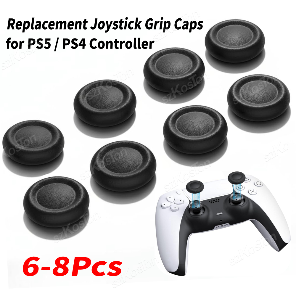 Gaming Console Repair - 6-8Pcs Replacement Joystick Caps for PS5