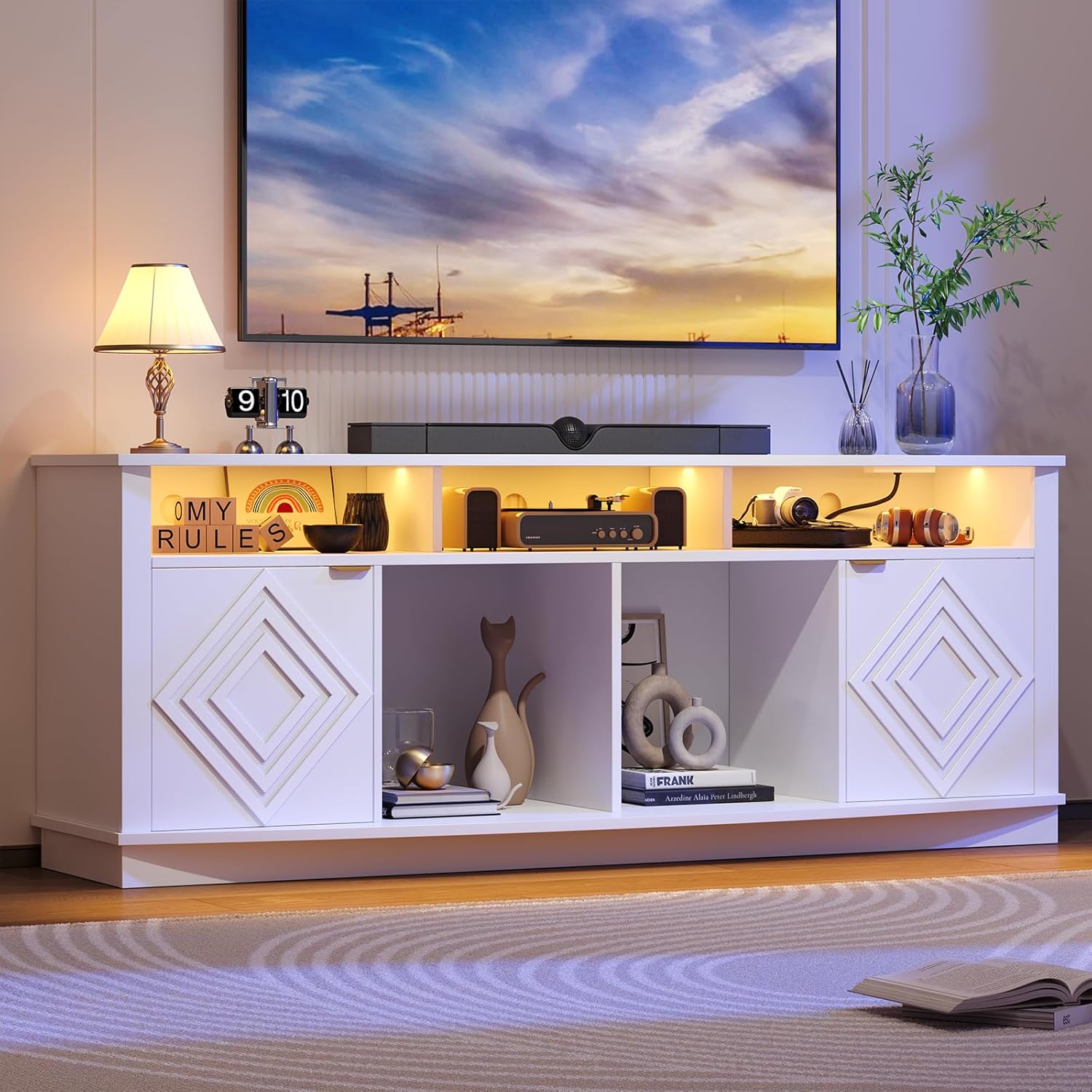 Gaming Console Tv Stand - LED TV Stand for 80 Inch