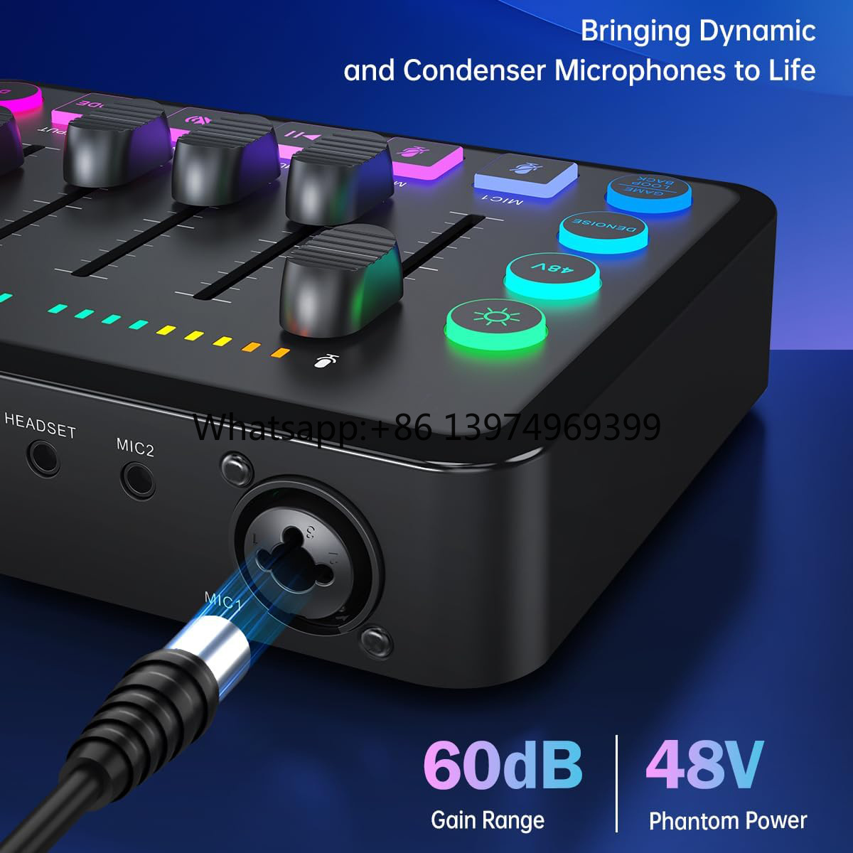 Gaming Console Bundle - Rechargeable 48V Phantom Power RGB Gaming