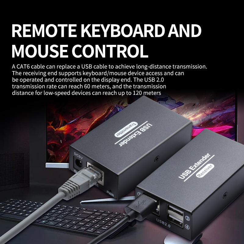 120M USB2.0 Extender Over Ethe - Lan Cable Gaming 评论和价格