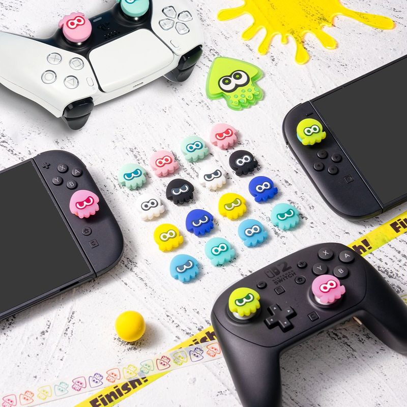 Thumb Grip Caps Splatoon Squid - Thumb Grip Joystick 评论和价格