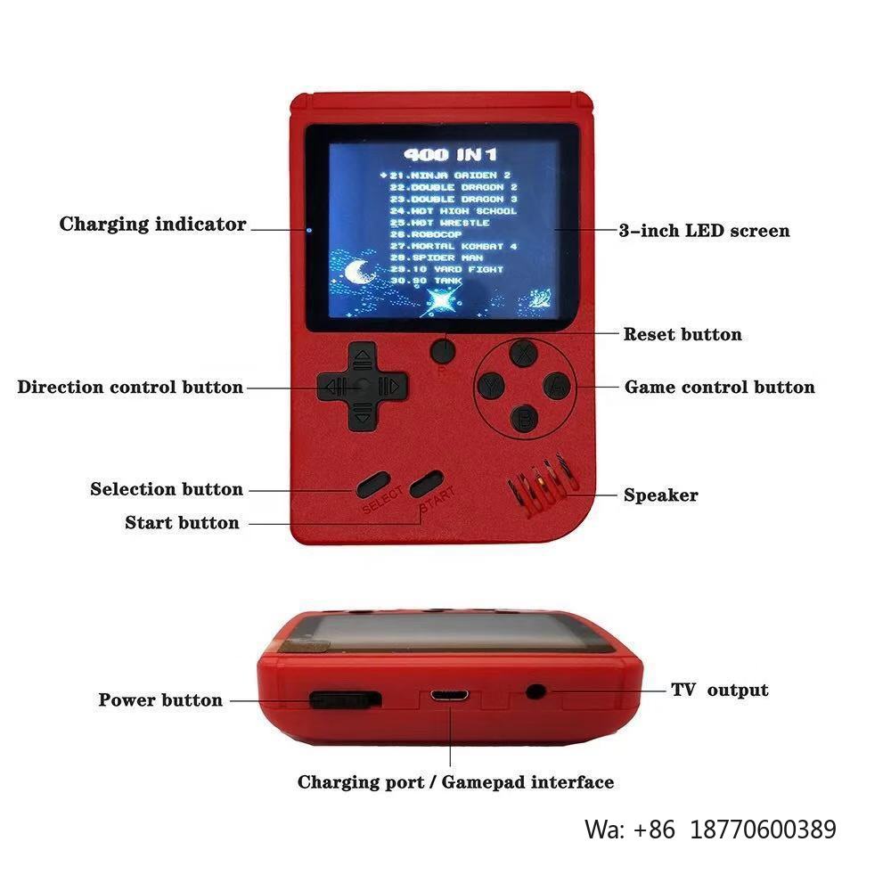 400 in 1 Handheld Game Console - Gaming Console Portable 评论和价格