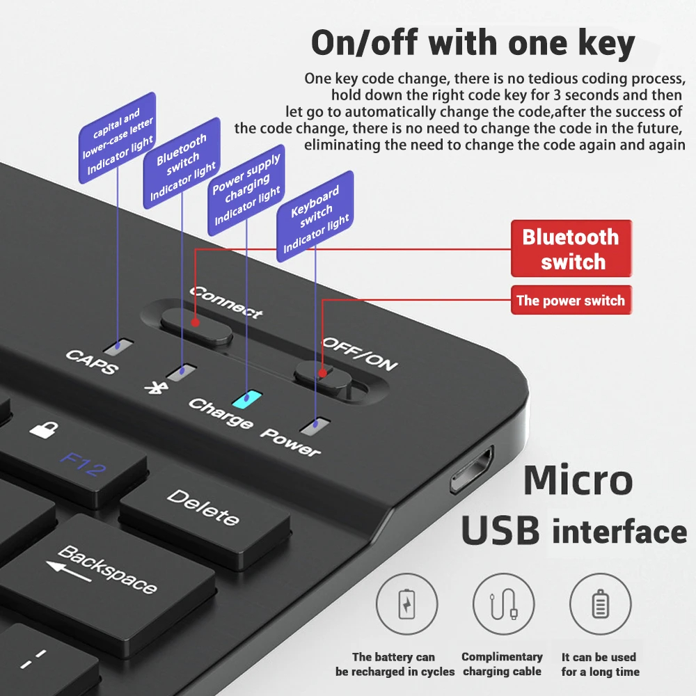 Mini Keyboard Wireless Bluetoo - Gaming Console For Ipad 评论和价格