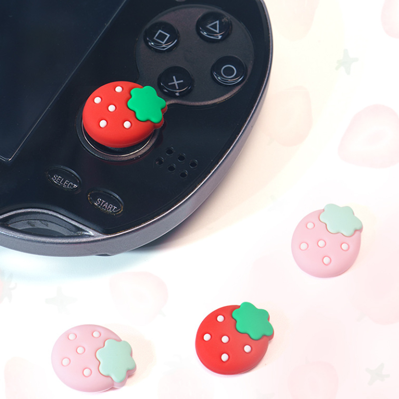 4pcs Strawberry Soft Thumb Sti - Thumb Grip Joystick 评论和价格