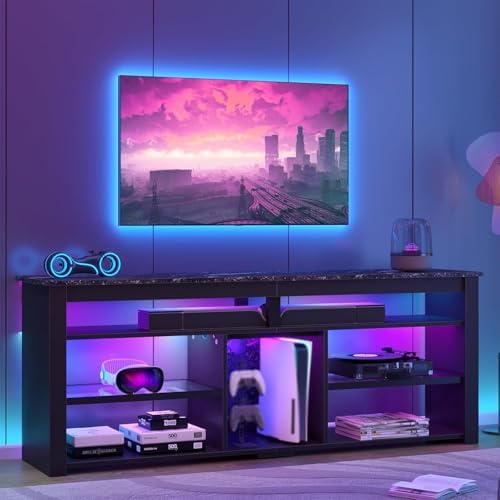 TV Stand for 70 inch TV, Tall  - Gaming Console Tv Stand 评论和价格