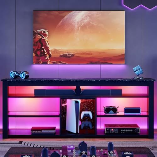 TV Stand for 70 inch TV, Tall  - Gaming Console Tv Stand 评论和价格