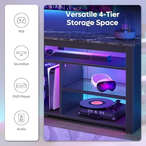 TV Stand for 70 inch TV, Tall  - Gaming Console Tv Stand 评论和价格