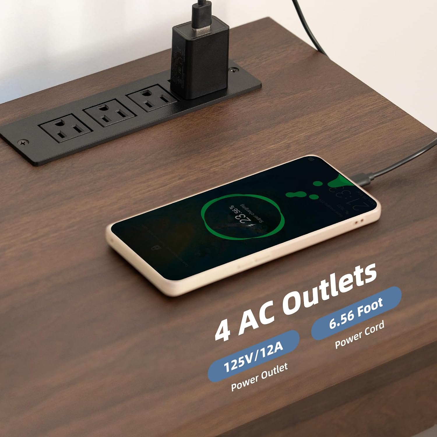 LED TV Stand with Power Outlet - Gaming Console Tv Stand 评论和价格