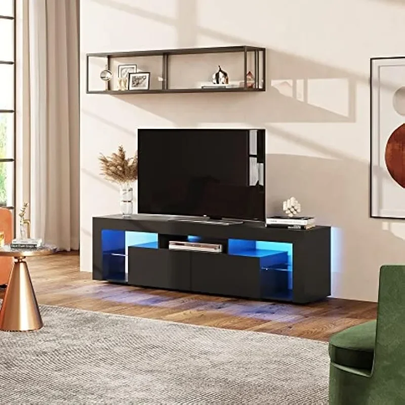 Wood TV Console With 2 Storage - Gaming Console Tv Stand 评论和价格