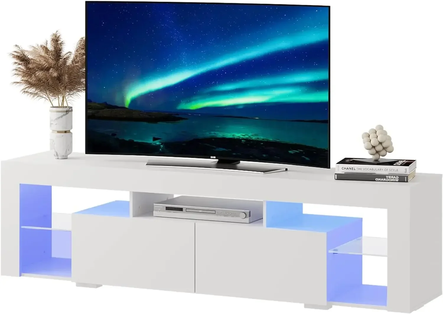 Wood TV Console With 2 Storage - Gaming Console Tv Stand 评论和价格