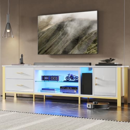 TV Stand for 75/80/85 inch TVs - Gaming Console Tv Stand 评论和价格