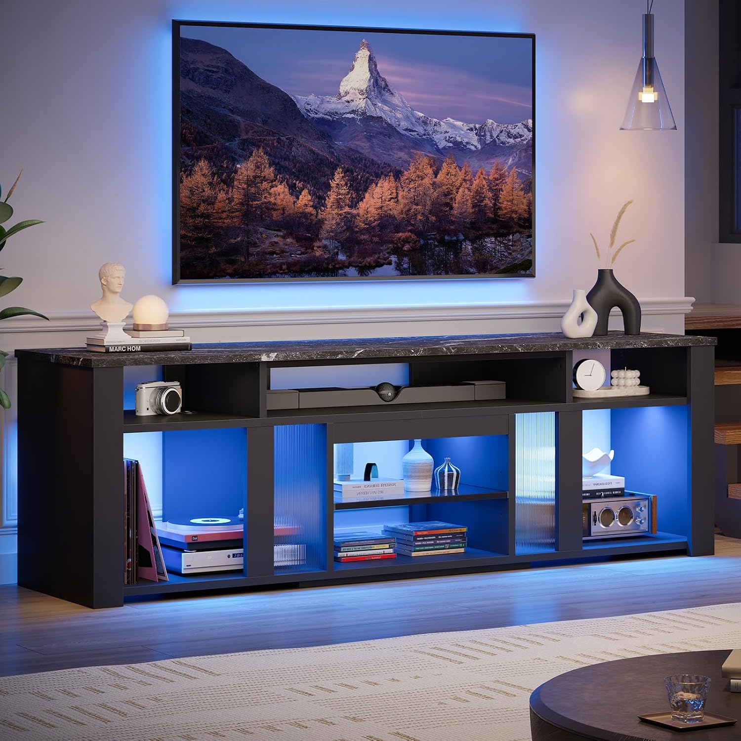 80 Inch TV Stand Entertainment - Gaming Console Tv Stand 评论和价格