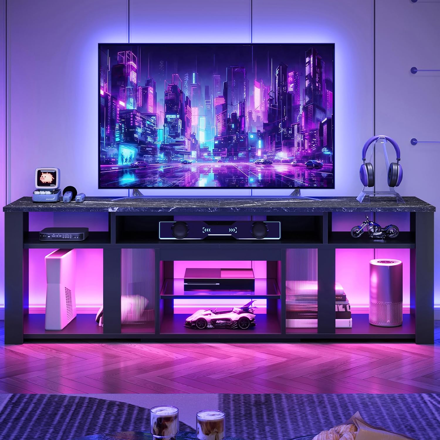 80 Inch TV Stand Entertainment - Gaming Console Tv Stand 评论和价格